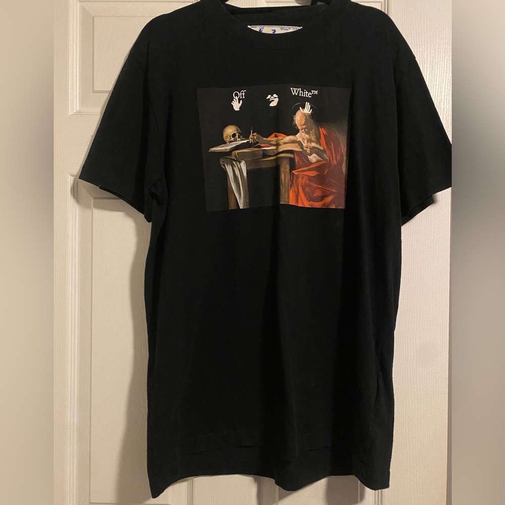 Off-White Caravaggio Jersey T-shirt Black